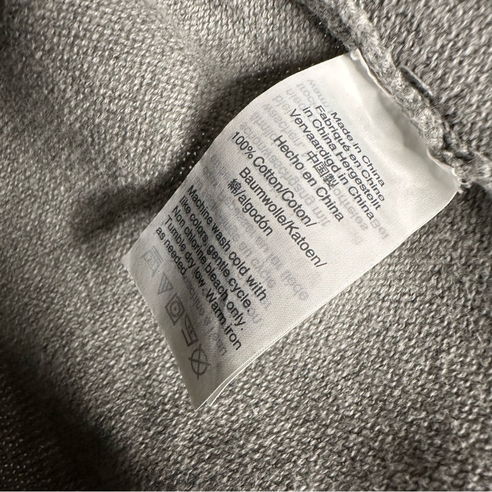 J. Crew | Gray Crew Neck Ruffle Cuff Sleeve Sweater Size Medium - Picture 7 of 7